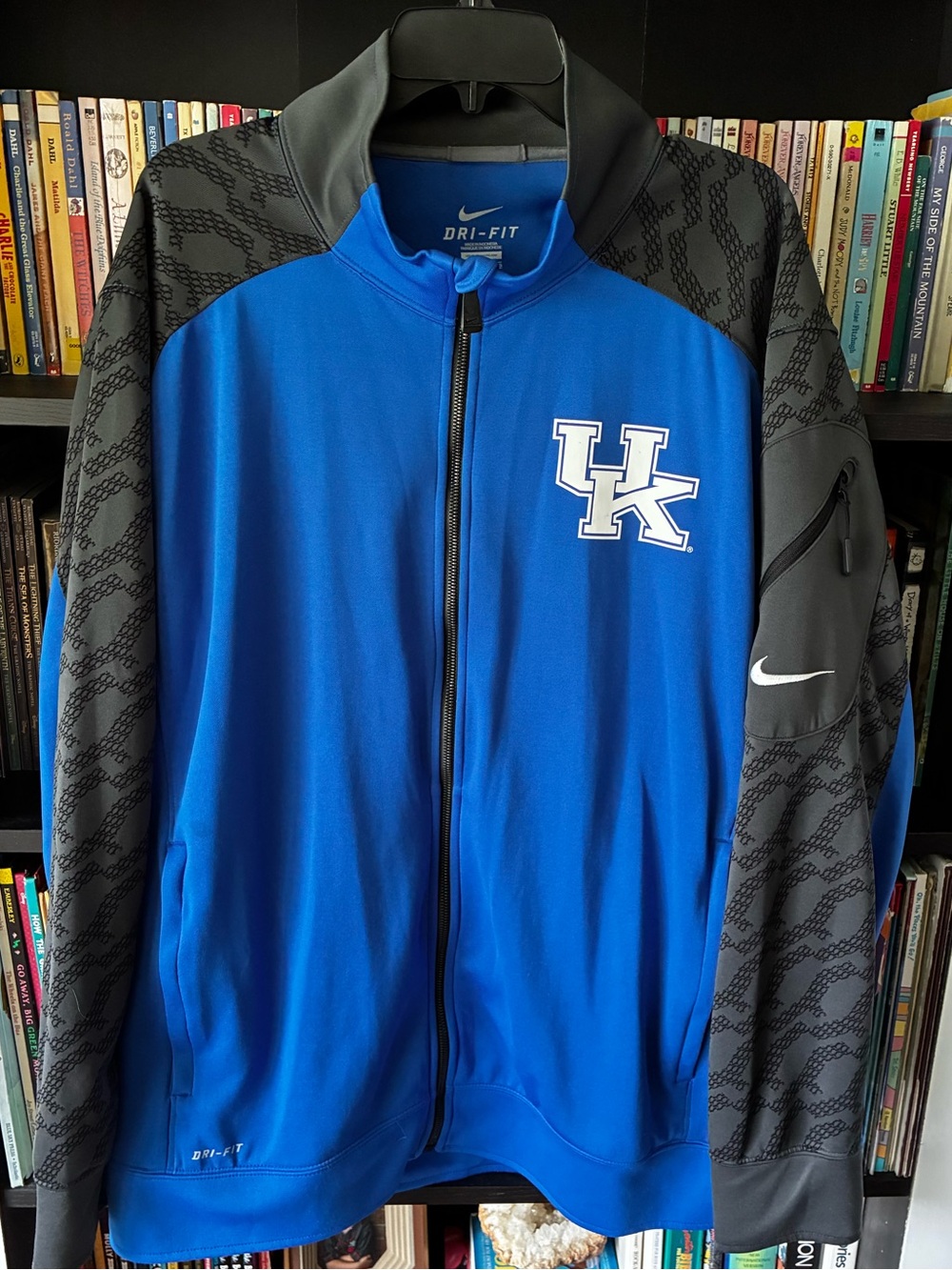 Nike Blue & Gray UK Dri-FIT Full-Zip Performance Jacket